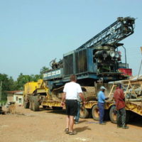 Drilling Equipment Transport and Setup